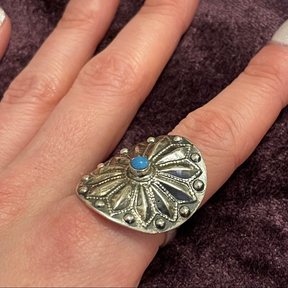 Handmade Turquoise and Sterling Silver Ring